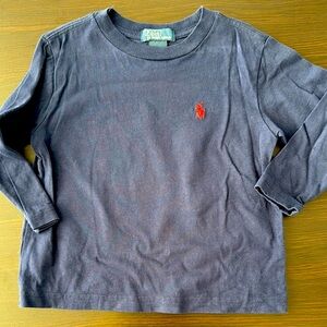 Polo by Ralph Lauren Navy Blue and Red Long Sleeve Tees
